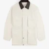 Aimé Leon Dore Fall-Winter 2026 Lightweight White Barn Cotton Jacket front view