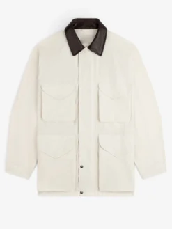 Aimé Leon Dore Fall-Winter 2026 Lightweight White Barn Cotton Jacket front view