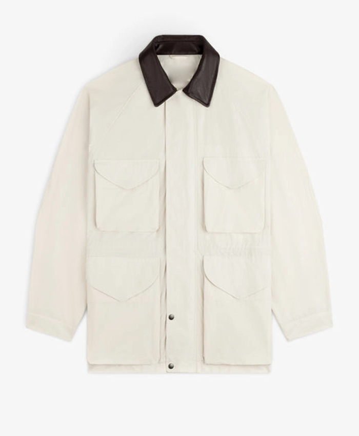 Aimé Leon Dore Fall-Winter 2026 Lightweight White Barn Cotton Jacket front view