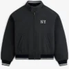 Aimé Leon Dore Fall-Winter 2026 NY Highlanders Wool Black Varsity Jacket front view