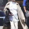 Annette Bening TV Series Lucky S01 Beige Cotton Trench Coat front view