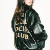 Anti Social Social Club Fall-Winter 2026 Capsule 2 Black Leather Jacket back view