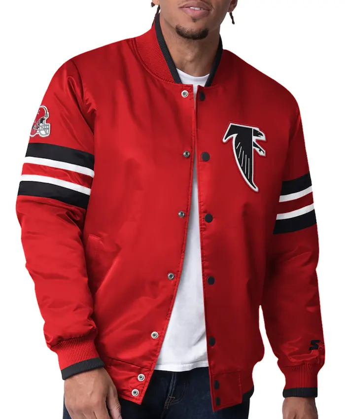 Atlanta-Falcons-Mens-Starter-Red-Varsity-Jacket