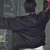 BTS Tour Arirang 2026 Jungkook What Is Your Love Song Black Satin Jacket back view