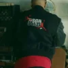 Back-View of Power Book III Raising Kanan Lou-Lou Thomas Black Bomber Jacket