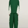 Back view of Adidas x Arte Antwerp Z.N.E. Green And White Tracksuit