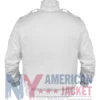 Back view of Damson Idris Franklin Saint White Jacket from Snowfall Season 05 TV-Series