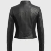Back view of Lallapalooza Festival 2026 Ellie Rowsell Black Leather Jacket