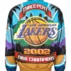 Back view of Los Angeles Lakers 2002 Kobe Bryant Three-Peat NBA Championship Leather Jacket