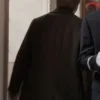 Back view of Martin Short Only Murders in the Building S05 Green Wool Coat