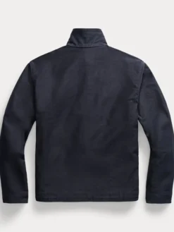 Back view of Ralph Lauren Navy Blue Corduroy Cotton Deck Jacket