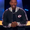 Beat Shazam Jamie Foxx Black Fleece Varsity Jacket front view