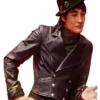 Brendon Tremblay Descendants Wicked Wonderland 2026 Purple Cropped Leather Jacket view