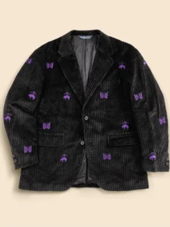 Buy Men's Brooks Brothers × NEEDLES Black Cotton Corduroy Button Jacket For Sale