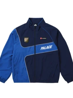 Buy Now Palace x Palazzo Shell Polyester Navy Blue Track Jacket front view