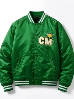 CM Punk Minnesota North Stars Green Bomber Jacket WWE SummerSlam 2026 front view