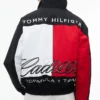 Cadillac F1 Team Tommy Hilfiger Graphic Flag Full-Zip Black Fleece Jacket back view