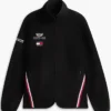 Cadillac Formula 1 Team Tommy Hilfiger Black Full-Zip Fleece Track Jacket front view