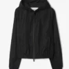 Caitlin Clark WNBA Fever vs. Liberty Black Knight Stamp Fleece Hooded Jacket front view