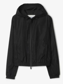 Caitlin Clark WNBA Fever vs. Liberty Black Knight Stamp Fleece Hooded Jacket front view