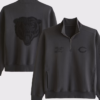 Chicago Bears Abercrombie Fitch Black YPB neoKNIT MAX Half-Zip Top
