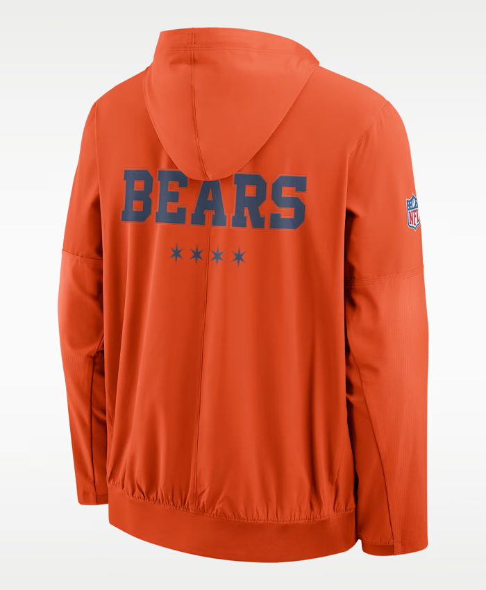 Chicago Bears NFL Rivalries Sideline Nike Hooded Anorak Jacket