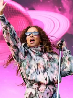 Chicago Lallapalooza Fest 2026 Jade Thirlwall Zip Cotton Track Jacket view