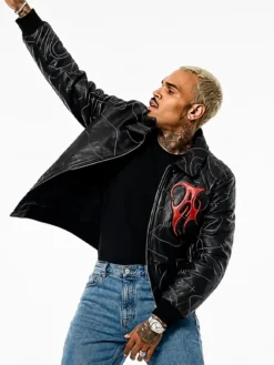 Chris Brown Auracles x Pelle Pelle Leather Jacket