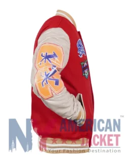 Chris-Brown-Breezy-Bowl-XX-Red-White-Letterman-Jacket