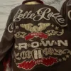Chris Brown R&B Tour 2026 x Pelle Pelle Brown Studded Leather Jacket back view
