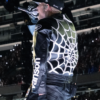 Chris Brown Vanson Spider Man Black Leather Jacket