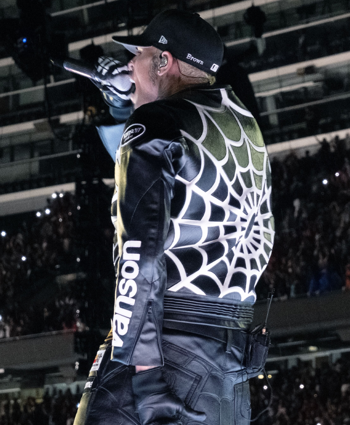 Chris Brown Vanson Spider Man Black Leather Jacket