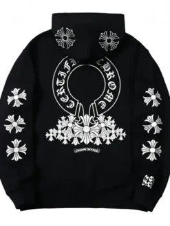 Chrome-Hearts-Black-Fleece-Hoodie
