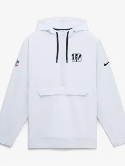 Cincinnati-Bengals-Nike-Sideline-White-Anorak-Half-Zip-Hooded-Jacket