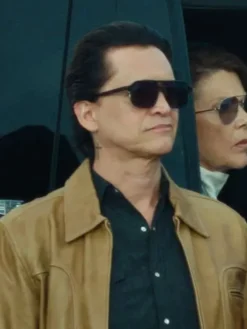 Clifton Collins Jr. TV Series Lucky S01 Tan Leather Jacket front view