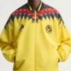 Close-up of Adidas Club America Stadium Yellow Track Jacket Sale
