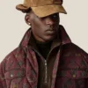 Close-up of Aimé Leon Dore Fall-Winter 2026 Parachute Burgundy Quilted Jacket