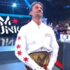 Close-up of CM Punk Smack Down Best In The World Satin White Bomber Jacket