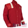 Close-up of James T. Kirk Fictional Character The Final Frontier Star Trek Red Cotton Jacket