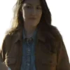 Close-up of Kelly Macdonald TV-Series Lanterns 2026 Sheriff Kerry Brown Cotton Jacket