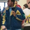 Close-up of Mekai Curtis Power Book III Raising Kanan S02 Track Jacket