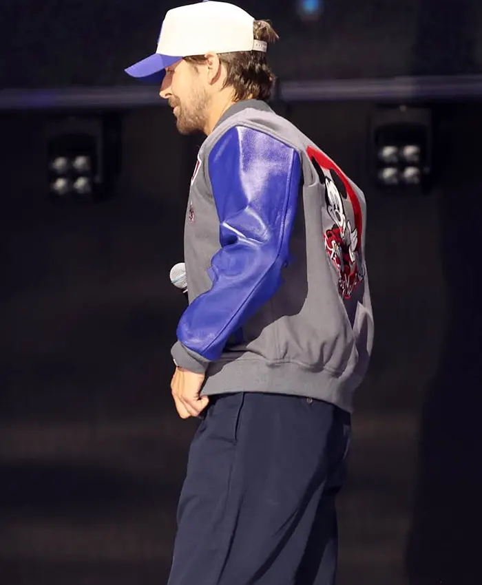 Close-up of Mickey Mouse Club D23 The Ultimate Disney Fan Event 2026 Ryan Gosling Jacket