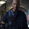 Close-up of Movie Straight Shot 2026 Tyrese Gibson Black Military Vest