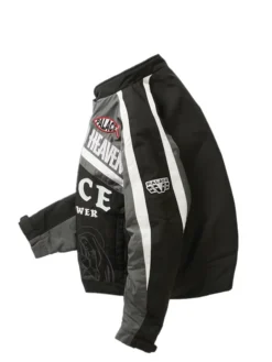 Close-up of Palace Highway to Heaven Fall 2026 Black Cotton Bomber Jacket