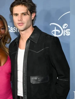 Close-up of Variety’s Power of Young Hollywood Event Bryce Alakai Black Jacket
