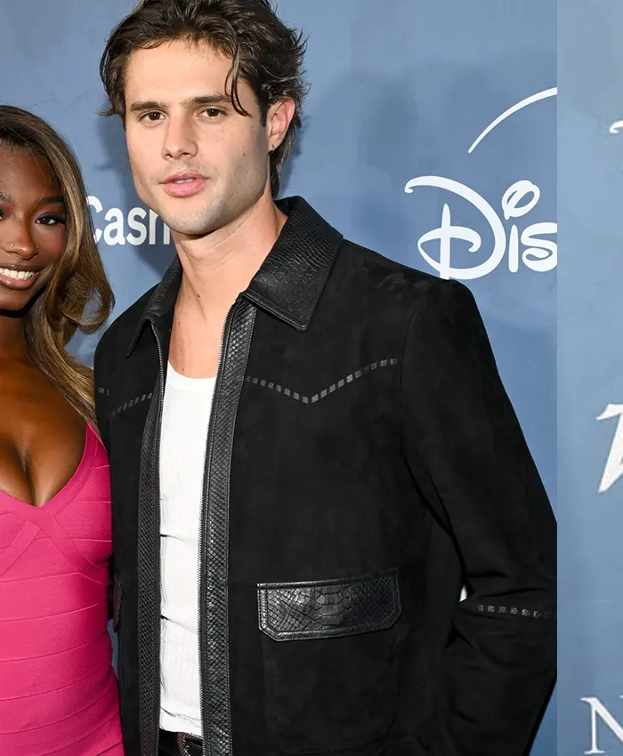 Close-up of Variety’s Power of Young Hollywood Event Bryce Alakai Black Jacket