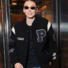 Close-up of WNBA All-Star Game Paige Bueckers Custom Coach Black Varsity Jacket