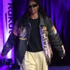 Close-up of WNBA Golden State Valkyries Tiffany Hayes Black Cotton Tapestry Arrival Jacket