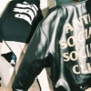 Close view of Anti Social Social Club Fall-Winter 2026 Capsule 2 Black Leather Jacket