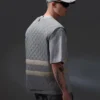 Close view of Men And Women Oakley Grey Strato Parachute Quilted Vest